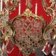 Bronze lustre and crystal 19th