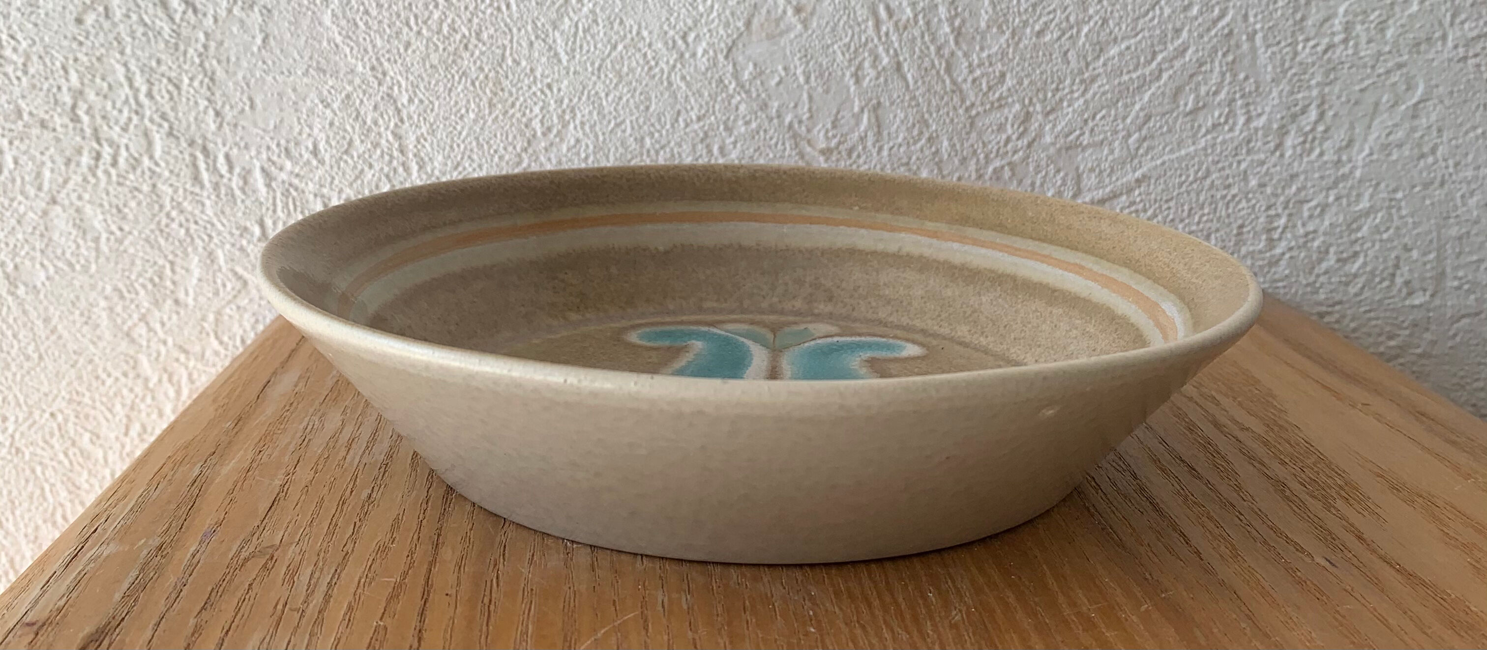 Lot of 6 hollow plates Faïencerie de Bretagne model Paloma