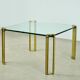 GLASS & BRASS coffee table by Peter Ghyczy, 1970s