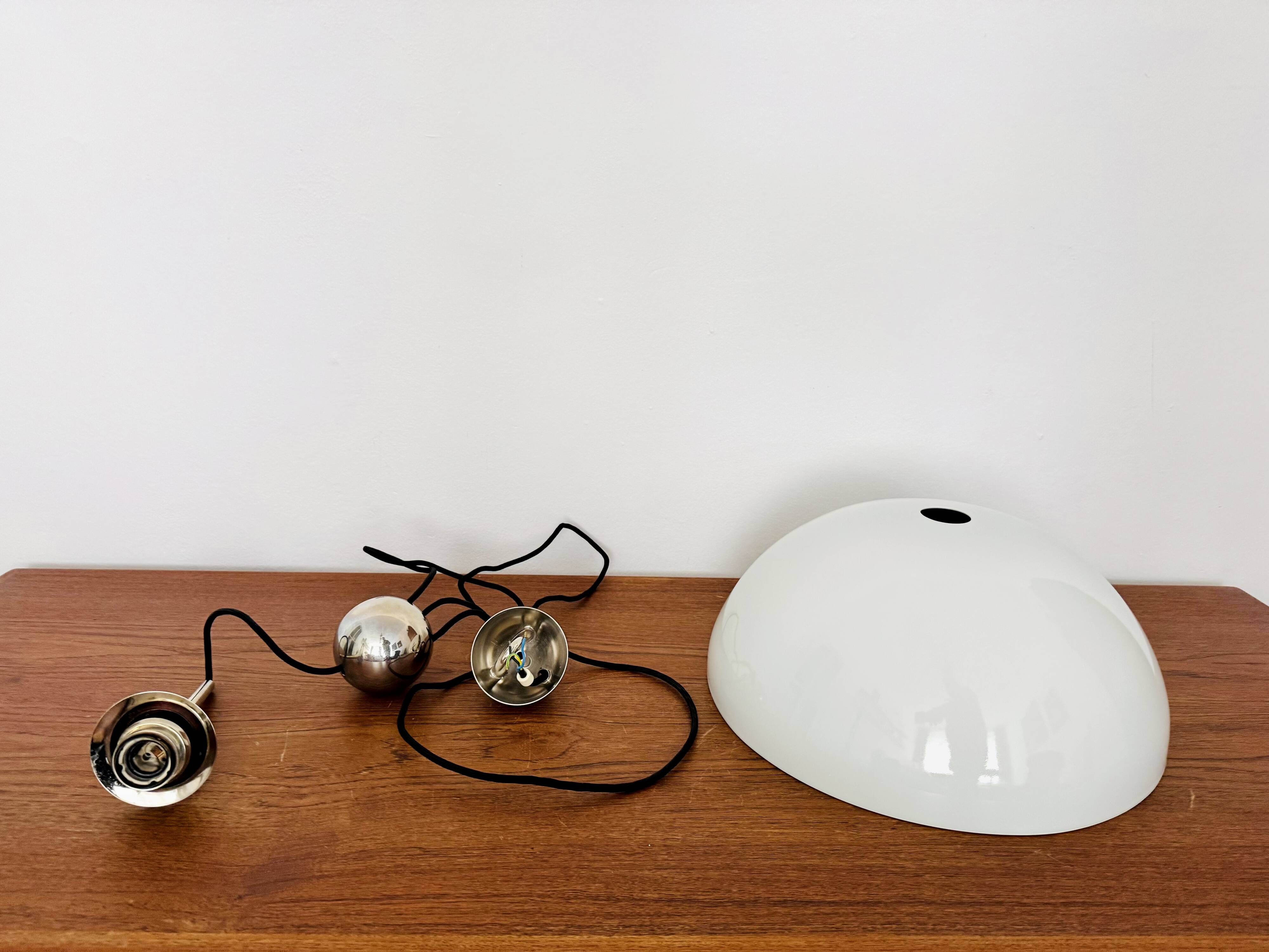 Adjustable Posa Pendant Lamp with Porcelain Shade by Florian Schulz