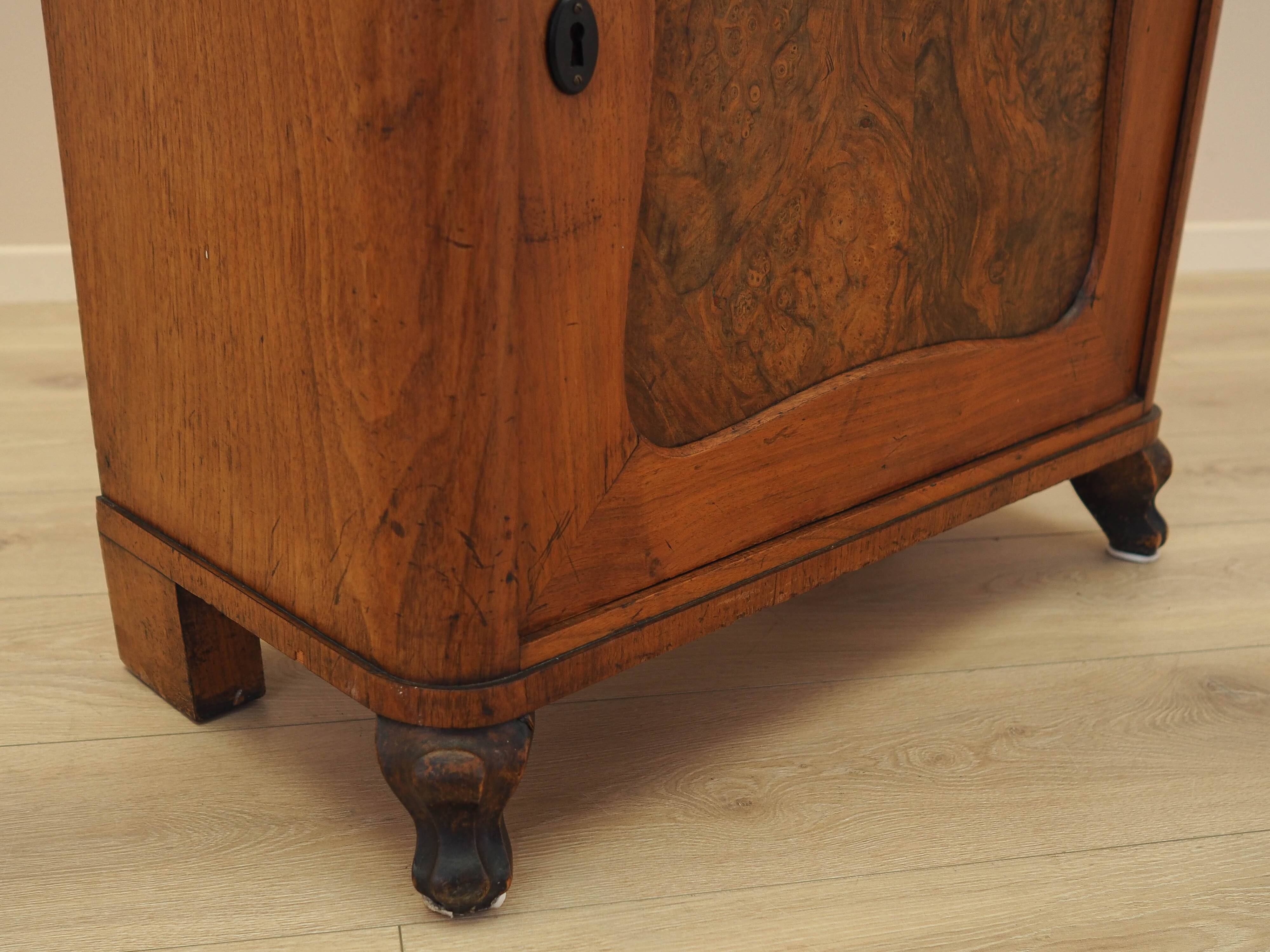 Burr wood cabinet, solid wood, Danish design, 1960s