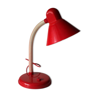 Space Age mid century modern table lamp made of metal and plastic, vintage from the 1970s