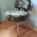 Green "moumoute" chair 1970 Pelfran