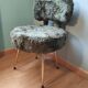 Green "moumoute" chair 1970 Pelfran