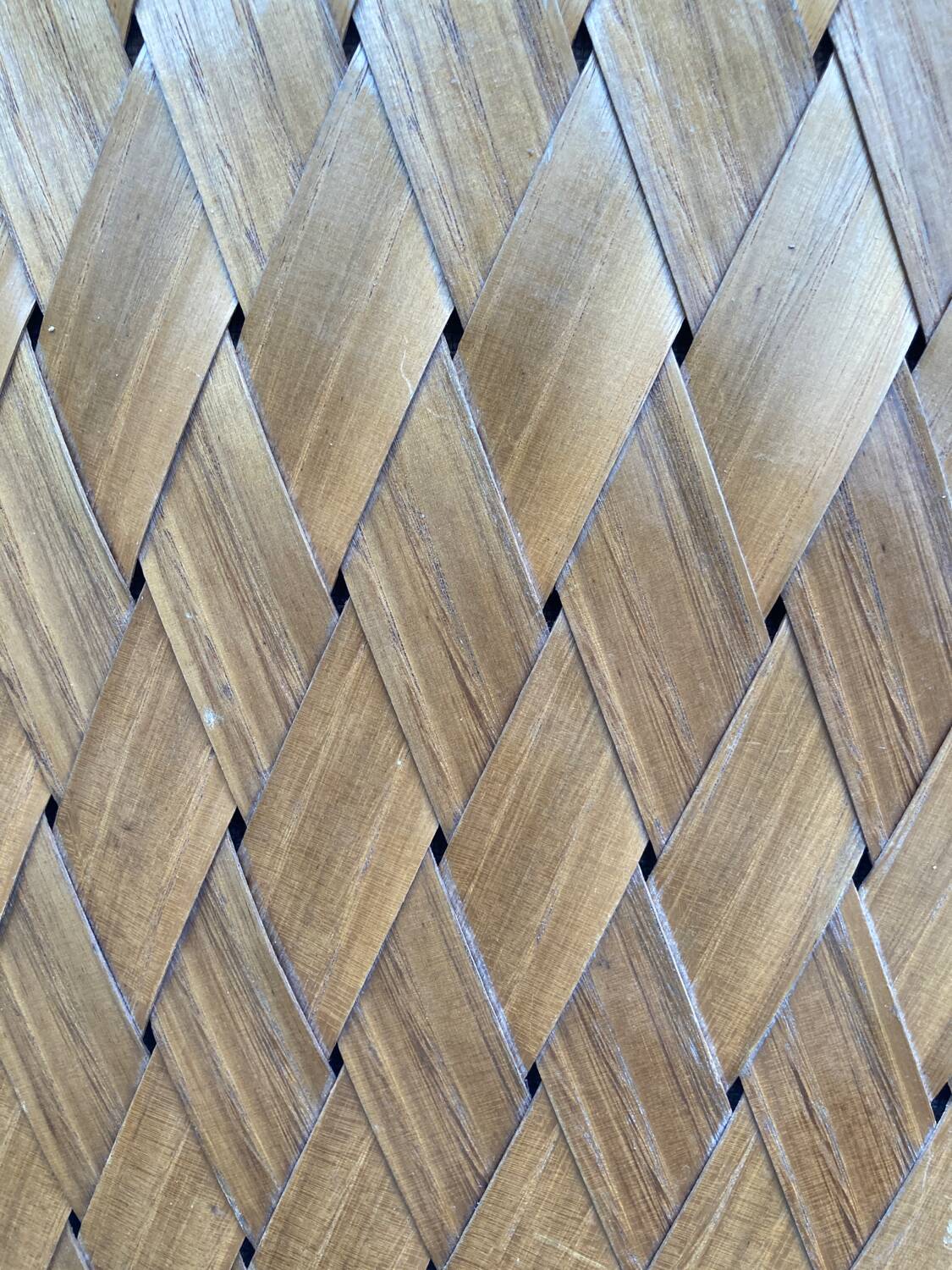 Bar et tabourets en rotin et châtaignier