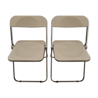 Pair of chairs by Giancarlo Piretti for Castelli 1970