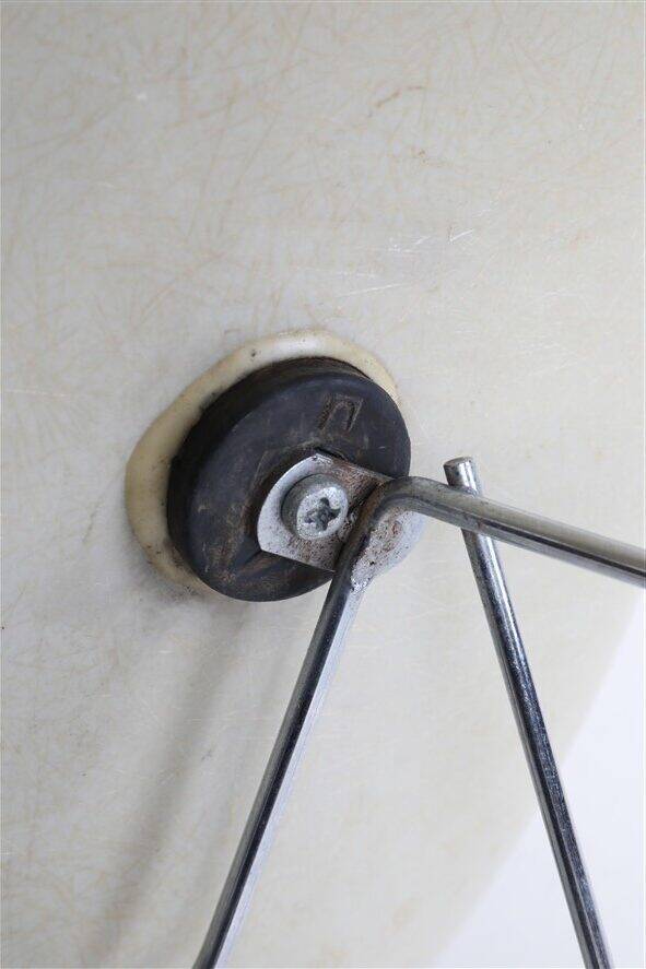 Rare Herman Miller / Charles & Ray Eames “LAR” fiberglass armchair on “Cat’s Cradle Base” / 1950s-1960s