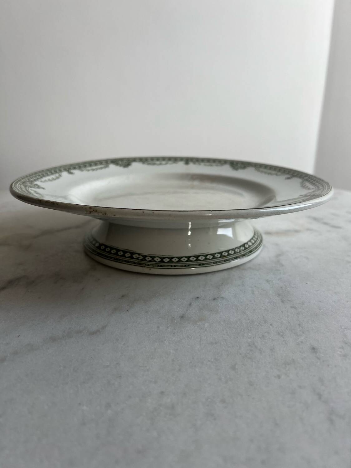 Turgot low iron earthenware compote dish