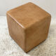 Vintage pouf 70's skaï ochre