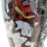 Vintage Fat Lava Earthenware Vase by Giulianelli for Ceramiche San Marino