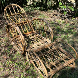 Chaise longue rotin Audoux & Minnet