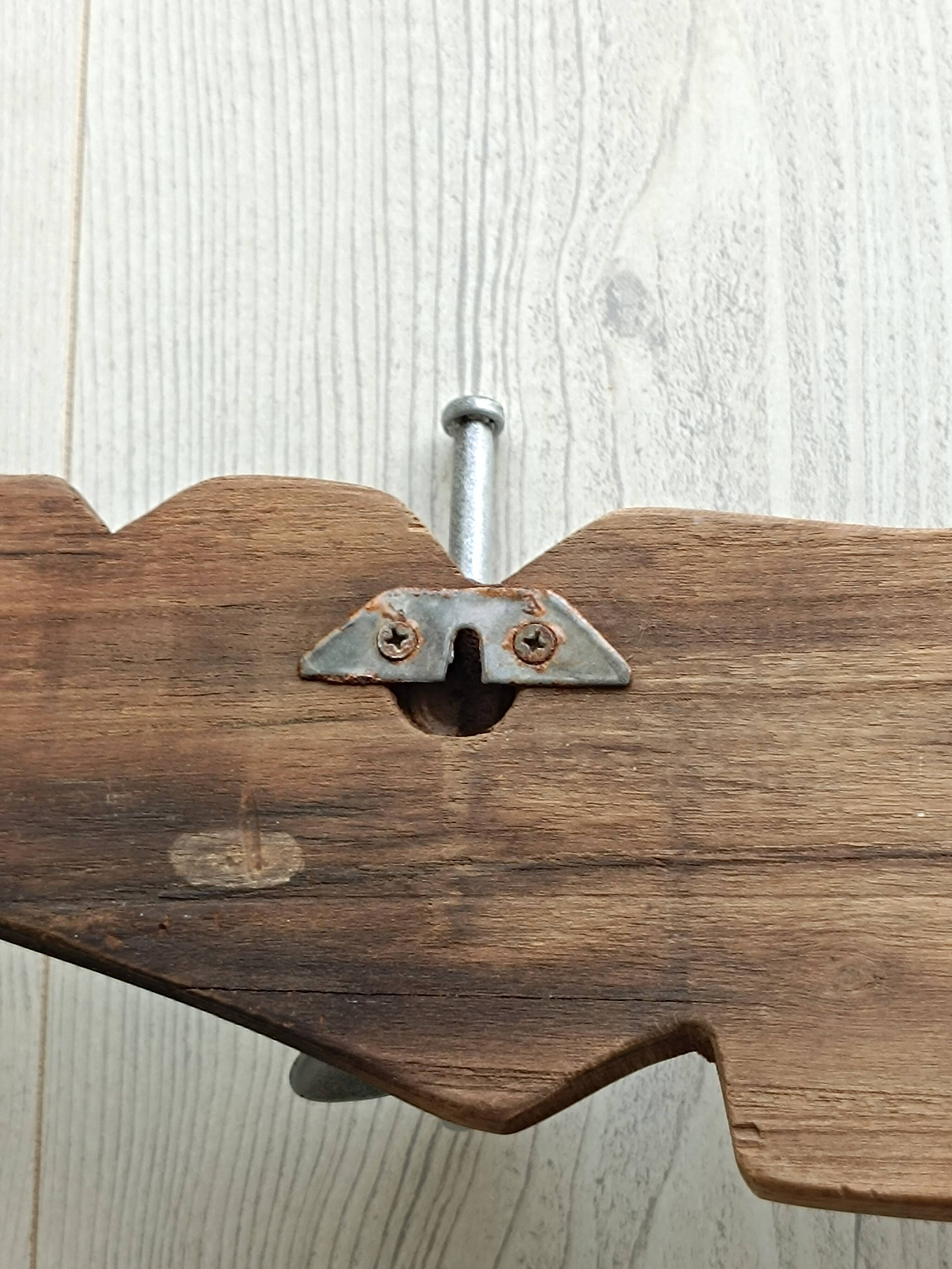 Driftwood wall coat rack