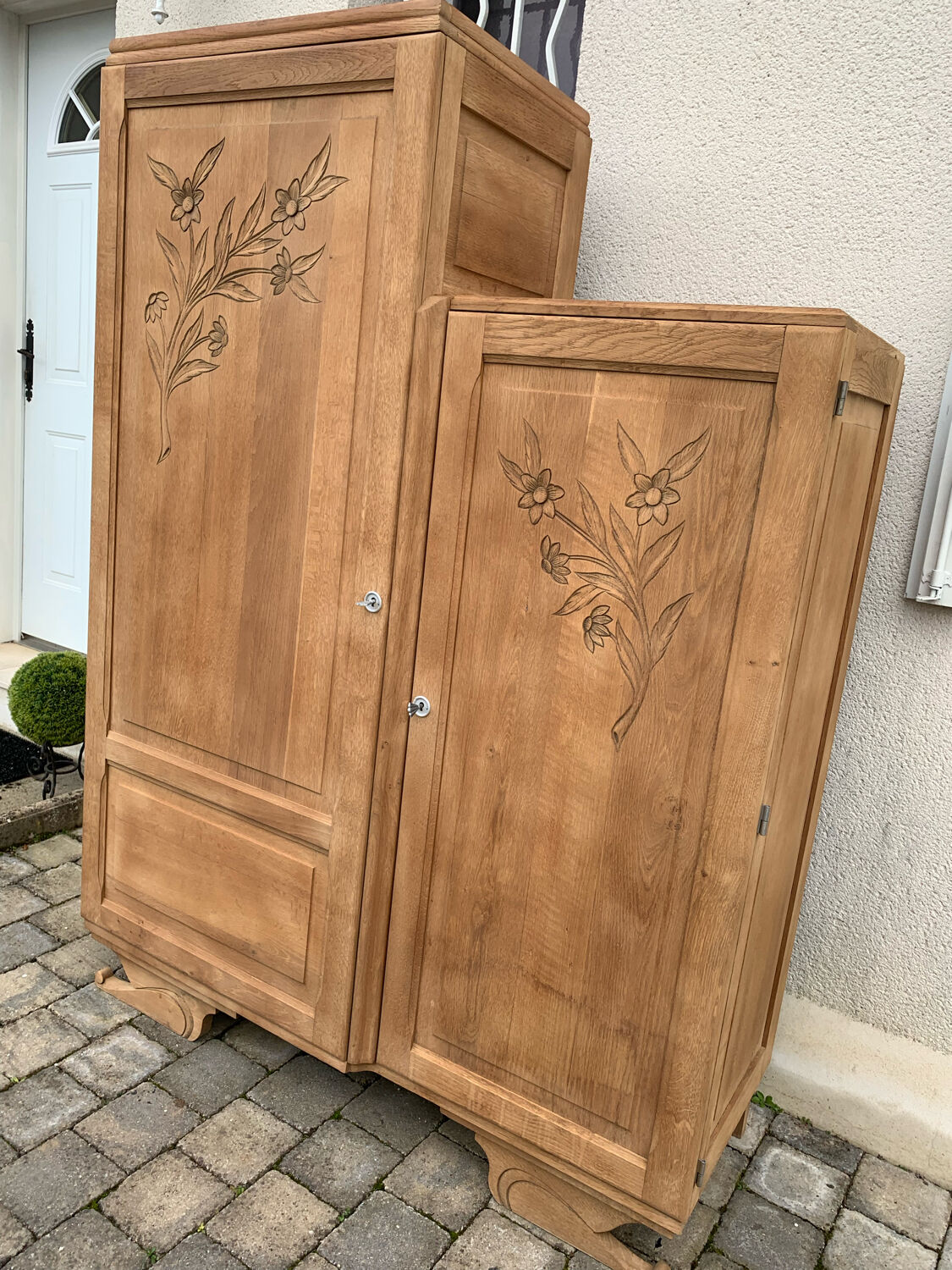 Asymmetrical art deco wardrobe