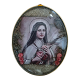 Vintage ex voto religious frame
