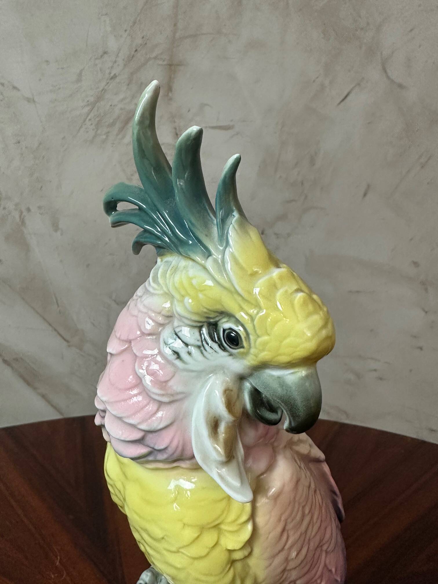 Saxony porcelain parrot