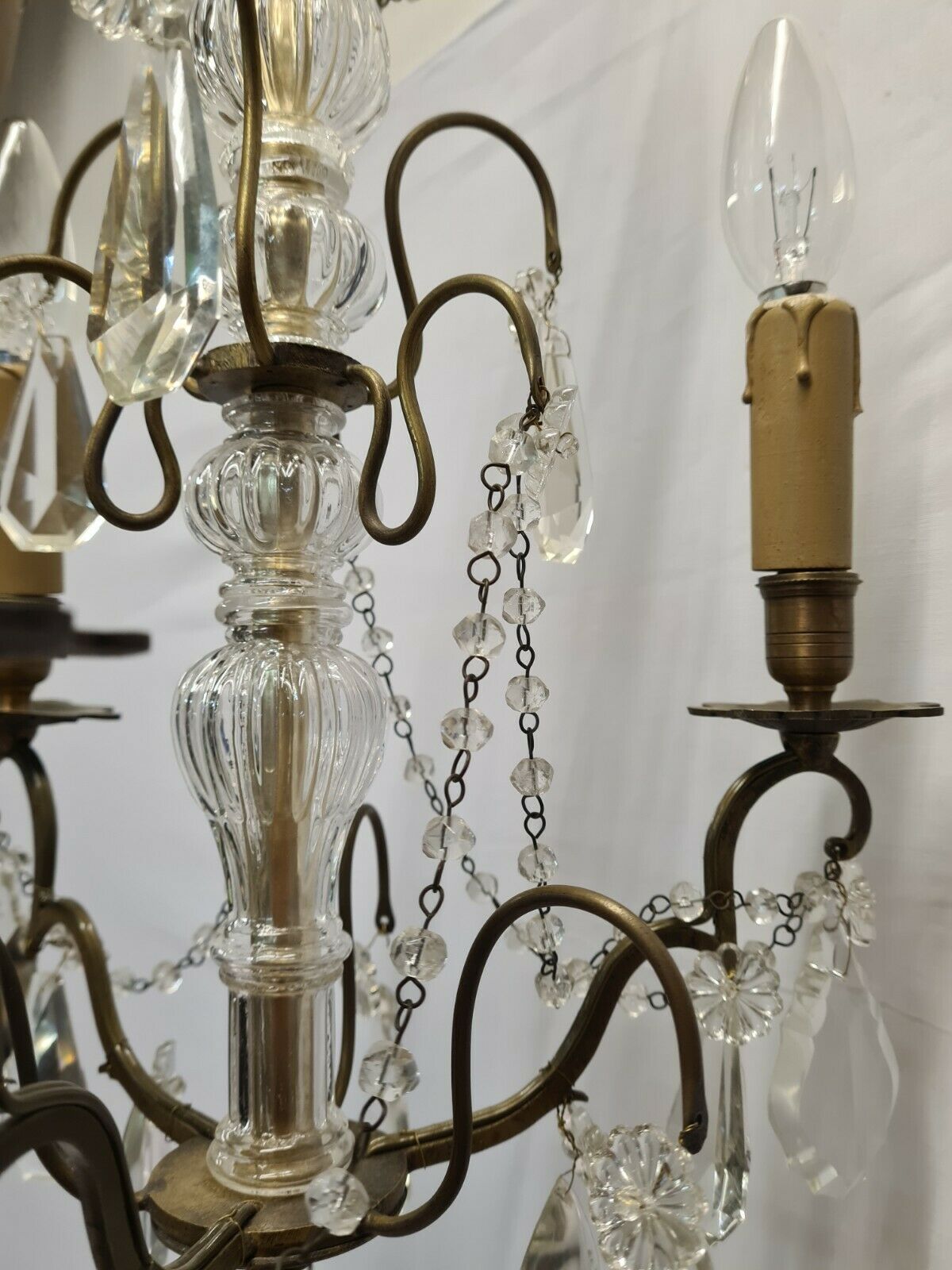 Bronze grapefruit chandelier