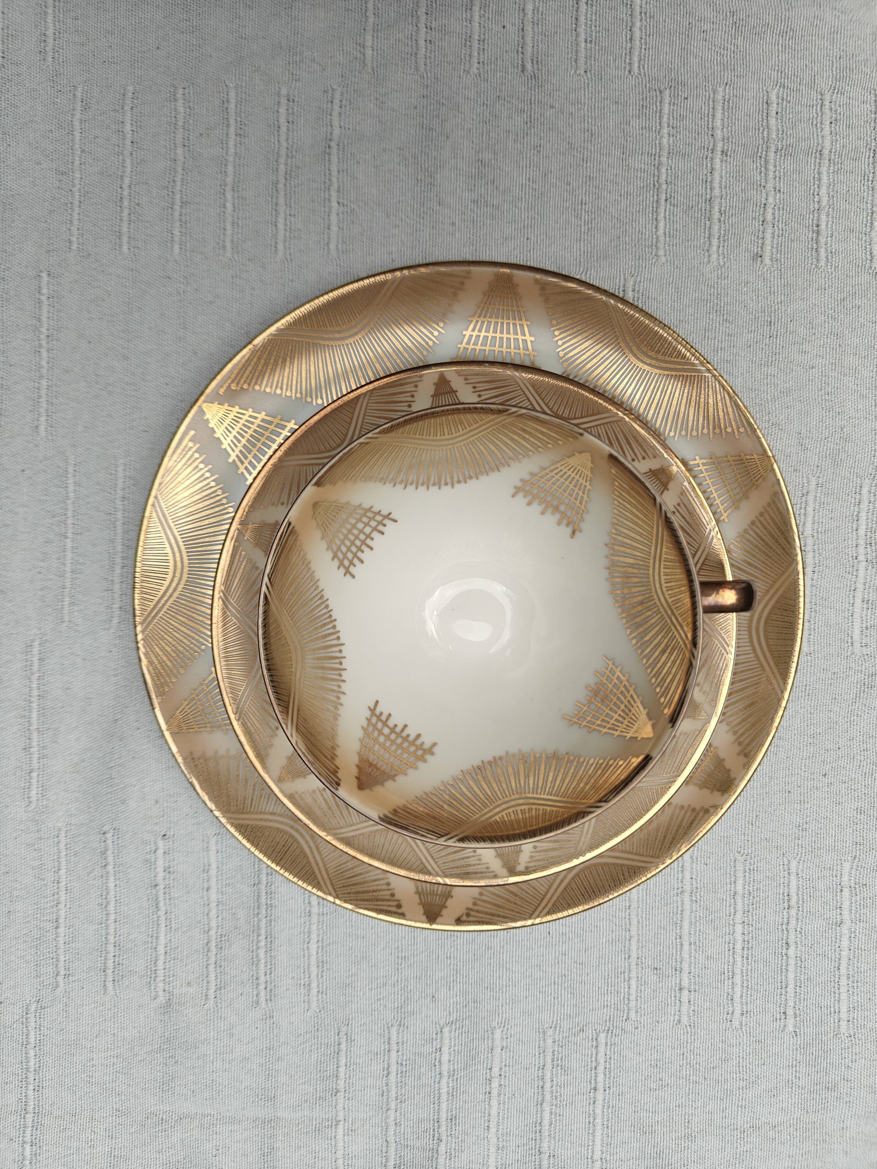 Vintage tea/coffee trio in porcelain from Bavaria Winterling Marktleuthen —