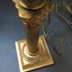 Lampe colonne corinthienne en bronze doré