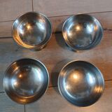 4 stainless steel ice cream/sorbet cups