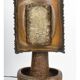 Accolay ceramic and metal table lamp, 20th century.