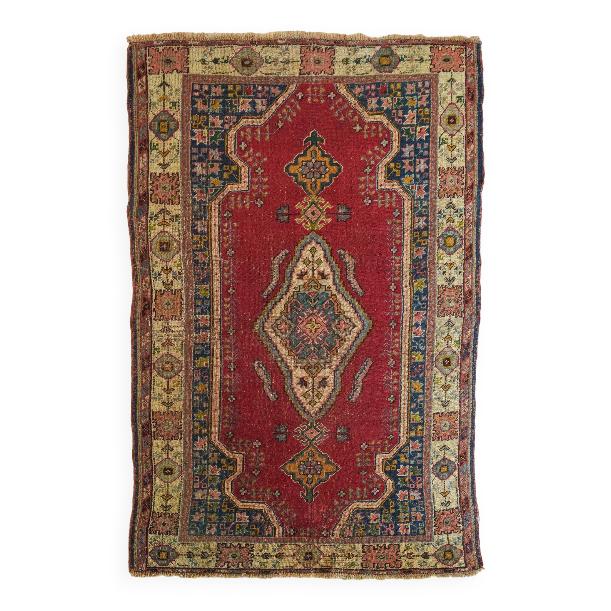 Vintage Handwoven - Red Ground Rug