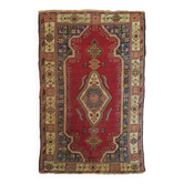 Vintage tissé à la main - Tapis de sol rouge