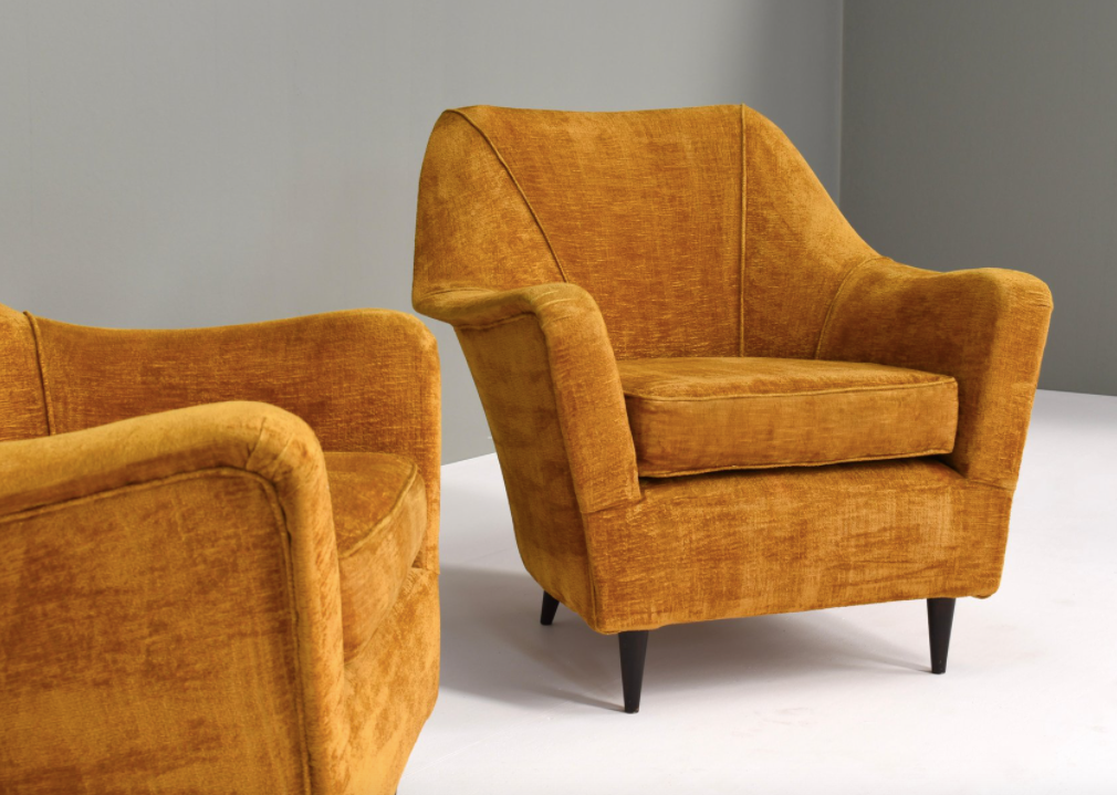 Set of 2 armchairs Italy 1950