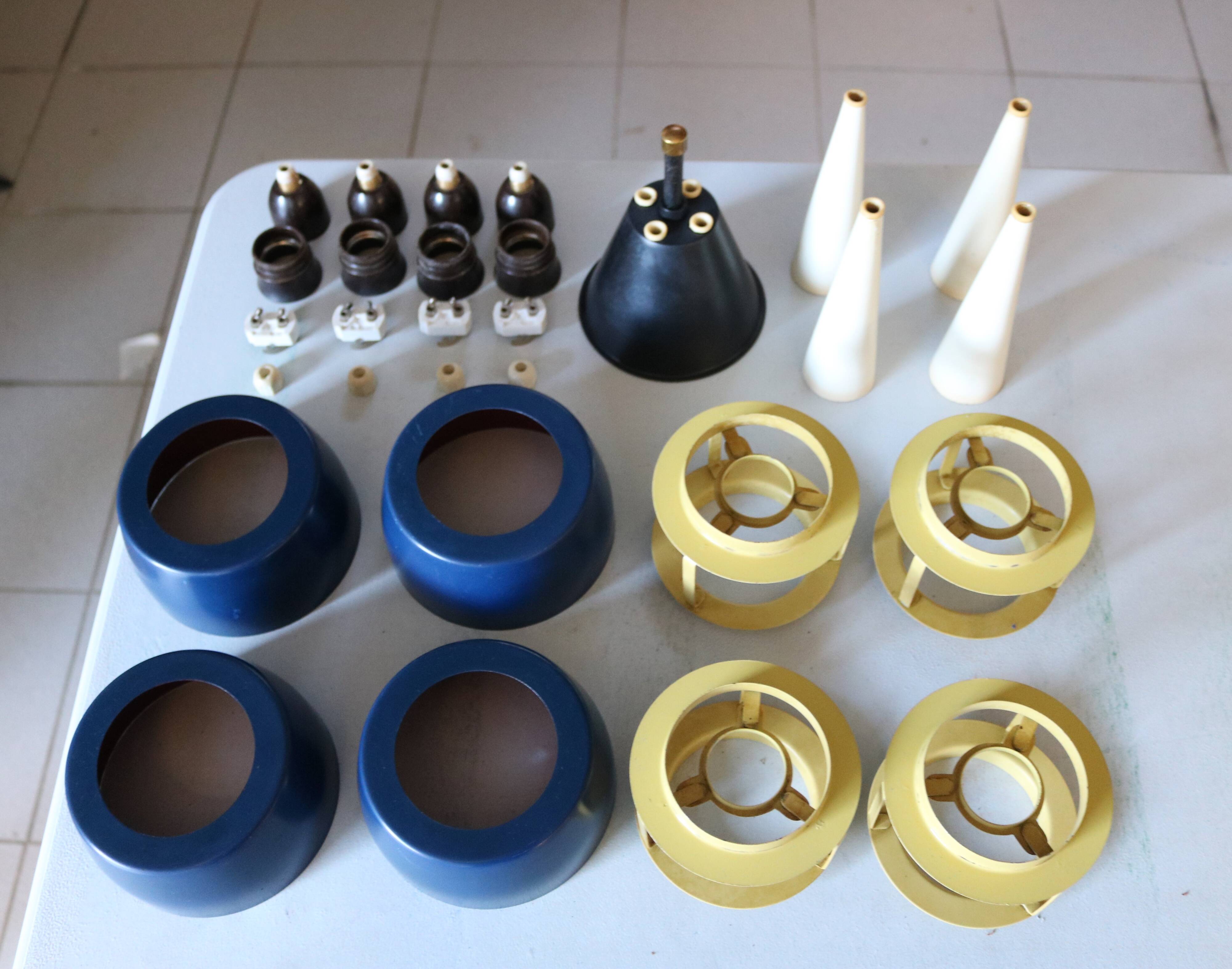 Very rare chandelier by Danish Voss Belysning  - Denmark 1950s