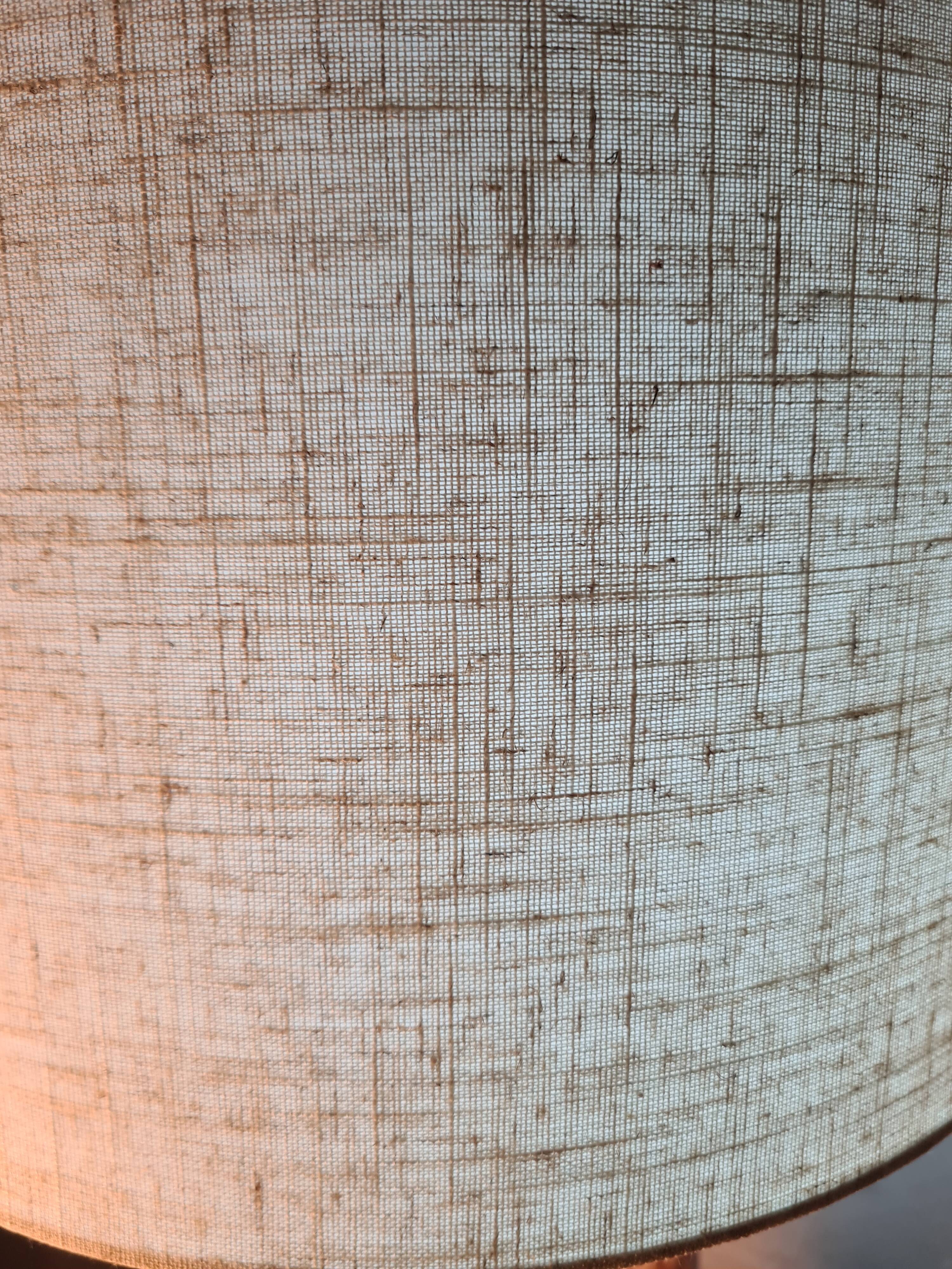 lampe ,,deluxe , lumina vintage 1975 a 80  style faux bois abat jour neuf l