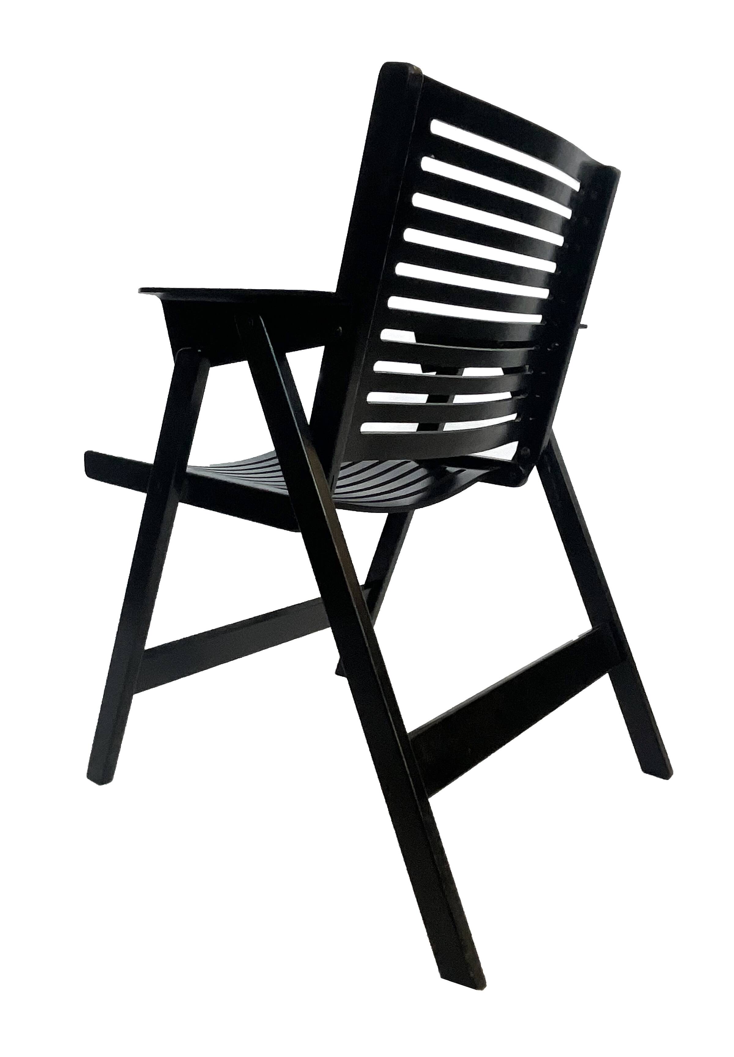 Niko Kralj Rex Plywood Folding Chair for Stol 1950s in Black