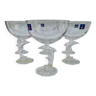 6 Luminarc Dolphy ice cream and dessert cups