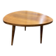 1950s natural oak tripod coffee table