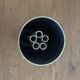 Space Age 1970s brushed steel flower vase