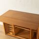 Very rare functional mid-century desk, 1960s, solid wood, Germany