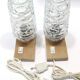 Pair of lamps 60s glass globes