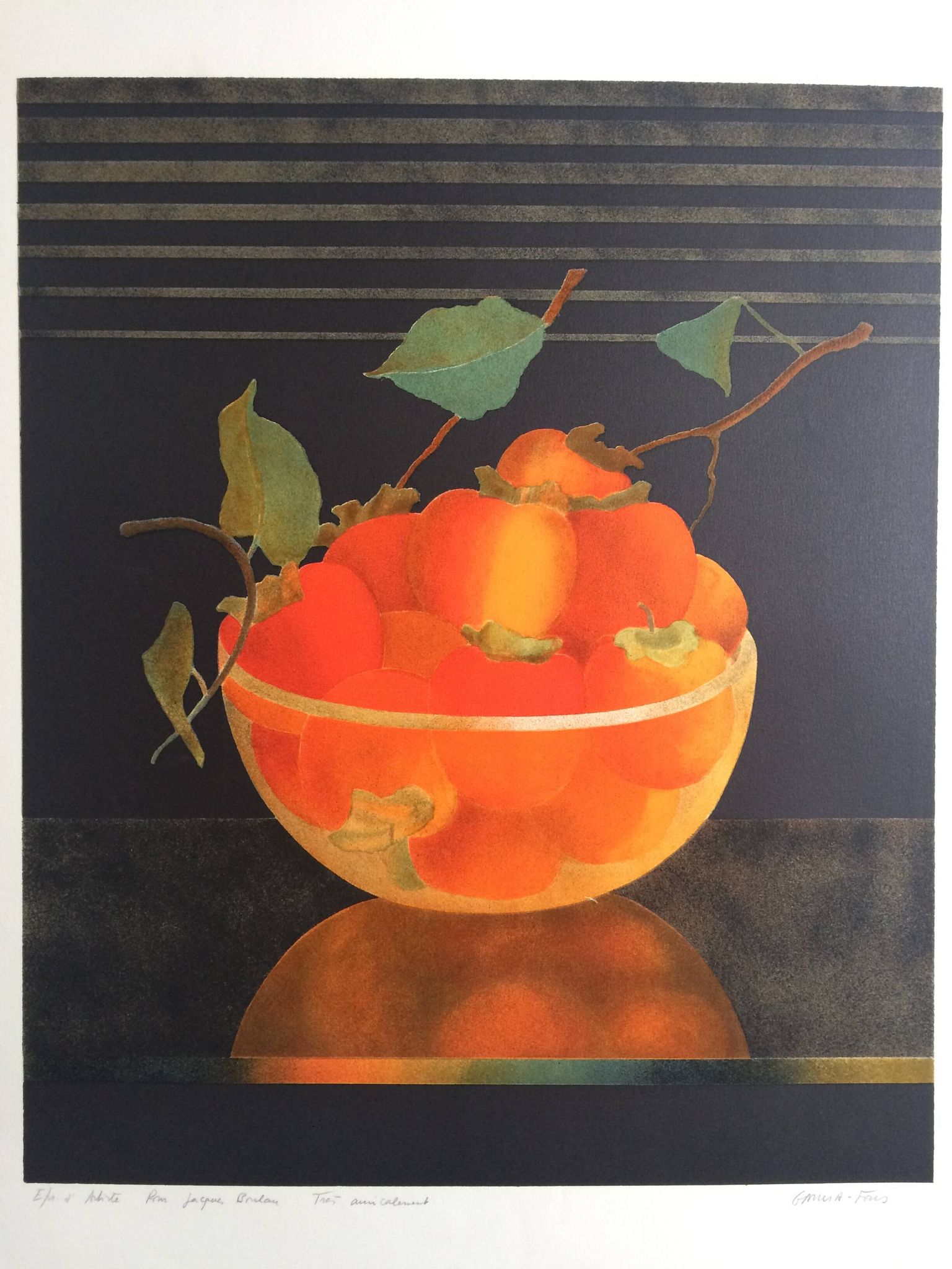 Pierre garcia-fons, untitled. original lithograph signed in pencil