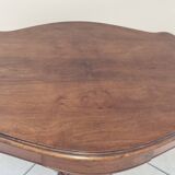 Walnut violin table with 2 drawers