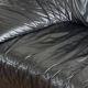 Black leather sofa, original sofa