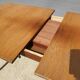 Table scandinave 2 allonges teck "plateau dans son jus"