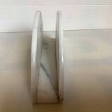 White gray marble mail holder