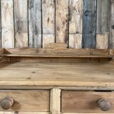 English pine chest of drawers