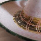 Duo of 50s ceramic hand candle holders