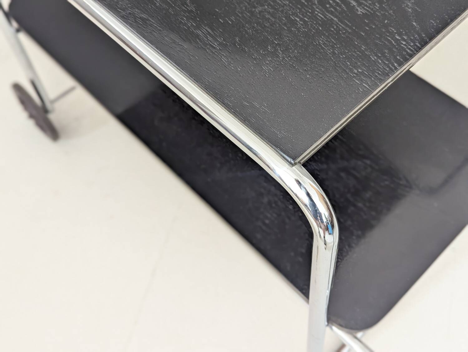 Bauhaus Tubular Steel Serving Cart by Robert Slezák, 1930s