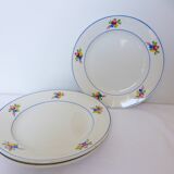 3 flat plates of Gien model Nice
