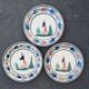 Lot de 3 assiettes HB Quimper