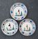 Lot de 3 assiettes HB Quimper