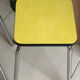 Set of 2 vintage yellow Formica stools