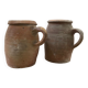 Série de 2 pots en grès