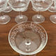 Set of 12 "Arabesque" champagne coupes glass