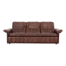 Brown leather sofa, Swiss design, 1970s, manufacture: De Sede